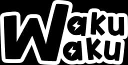 Logo waku waku com borda branca